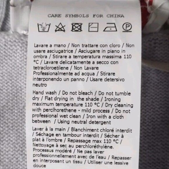 MaxMara Leisure Mohair Wool Blend V-Neck Sweater Blue Women’s Small Italy NWT - Picture 9 of 10